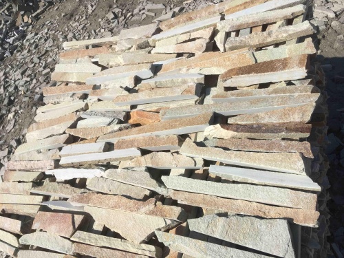 Горбушка златолит золотистый для облицовки купить в Красновишерске